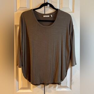 Babaton Khaki Long Sleeve Tee